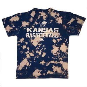 Hand bleached KU Basketball T-Shirt